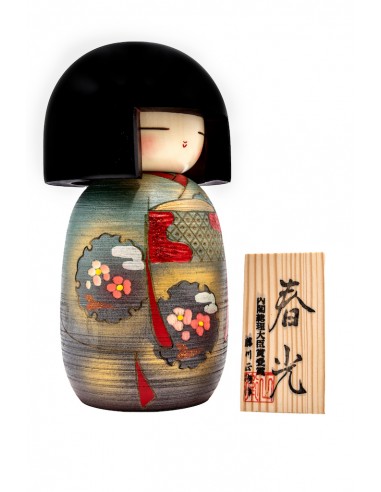 Kokeshi Giapponese, bambola decorativa - Luce di Primavera (Shunkou) | Japan Primavera