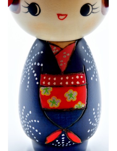 Kokeshi Giapponese, bambola decorativa - Buon Umore (Gokigen) | Japan Primavera