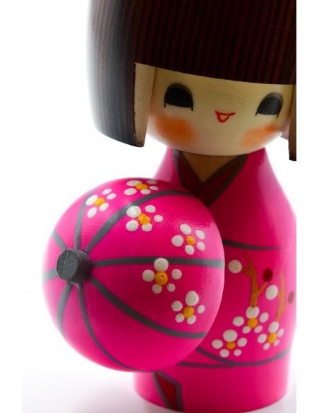 Japanese Kokeshi, decorative doll - Sweet Spring (Haruurara) | Japan Primavera
