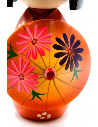 Kokeshi doll - After the Rain Orange (Ameagari) | Japan Primavera