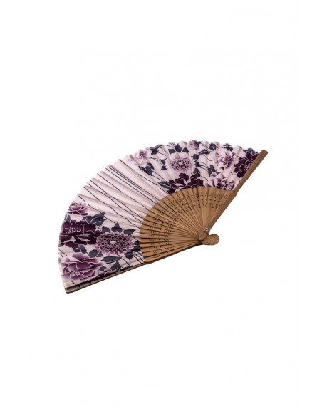 Sensu Traditional Japanese Fabric Fan - Camellia Flowers | Japan Primavera