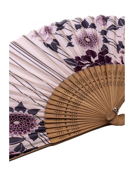 Sensu Japanisch Traditioneller Stoff Faltfächer - Kamelien Blüten | Japan Primavera