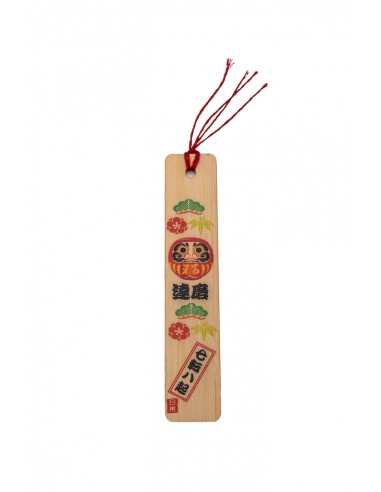 Segnalibro Giapponese in legno - Daruma  | Japan Primavera