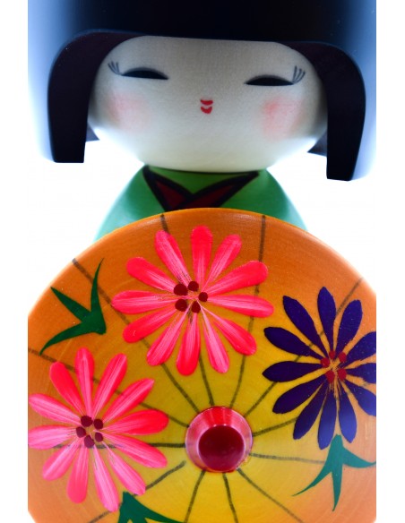 Kokeshi puppe - Nach dem Regen Grün (Ameagari) | Japan Primavera