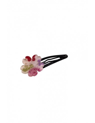 Hair clip in plastic and silk | Japan Primavera