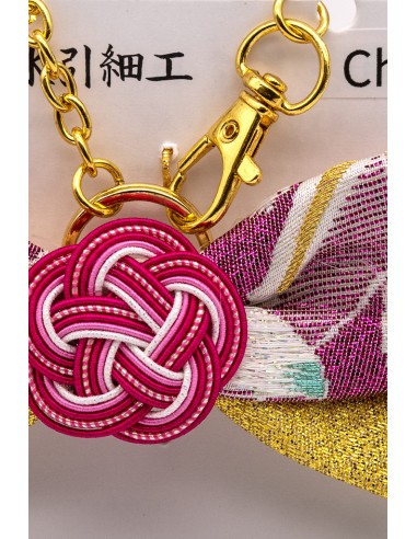 Japanisches Amulett Mizuhiki aus Nishijin Stoff | Japan Primavera