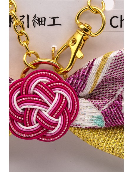 Japanisches Amulett Mizuhiki aus Nishijin Stoff | Japan Primavera
