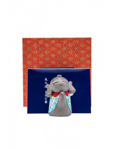 Japanese good luck charm - Kawara Japanese Happy Monk Jizo | Japan Primavera