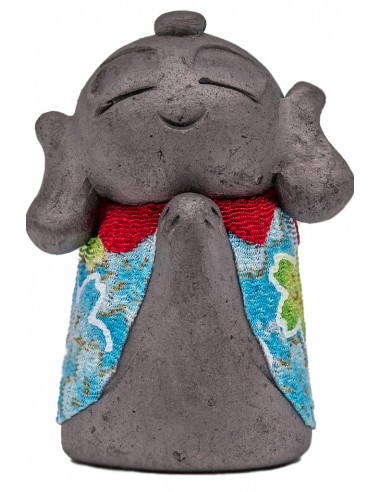 Japanese good luck charm - Kawara Japanese Happy Monk Jizo | Japan Primavera