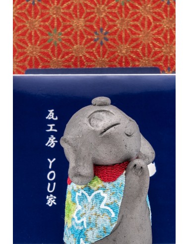 Japanese good luck charm - Kawara Japanese Happy Monk Jizo | Japan Primavera