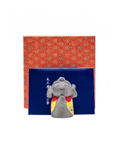 Japanese good luck charm - Kawara Japanese Happy Monk Jizo | Japan Primavera