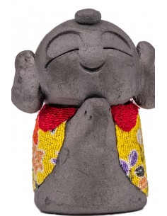 Japanese good luck charm - Kawara Japanese Happy Monk Jizo | Japan Primavera 2