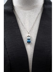 Collana Artigianale Giapponese con Pendente Artigianale Indaco | Japan Primavera