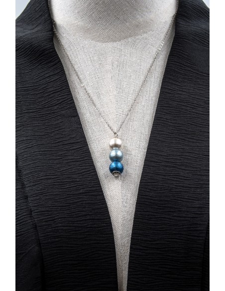 Collana Artigianale Giapponese con Pendente Artigianale Indaco | Japan Primavera