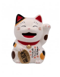 Maneki Neko Calico, Japanese good luck charm - money box | Japan Primavera