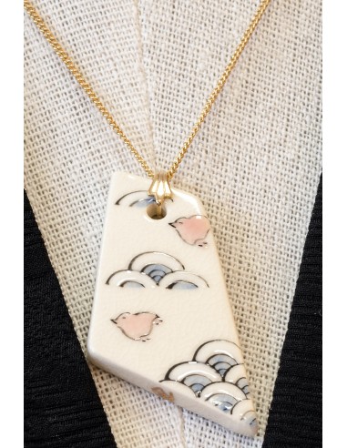 Collana Artigianale Giapponese con Pendente Artigianale in ceramica | Japan Primavera