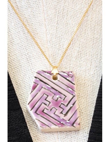 Japanese Necklace with Handcrafted Ceramic Pendant | Japan Primavera