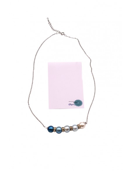 Japanese Handcrafted Indigo Pendant Necklace | Japan Primavera