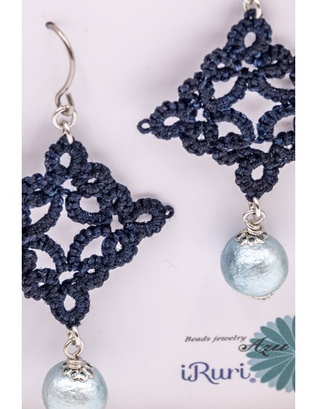 Collana Artigianale Giapponese con Pendente Artigianale Indaco | Japan Primavera