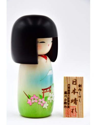 Kokeshi Giapponese, bambola decorativa - Giornata di Sole | Japan Primavera