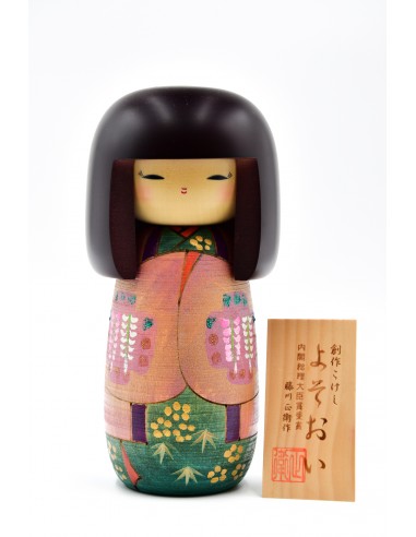 Japanische Kokeshi, dekorativ Puppe - Eleganz (Yosooi) | Japan Primavera