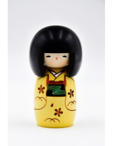 Kokeshi Giapponese, bambola decorativa - Innocenza Gialla | Japan Primavera