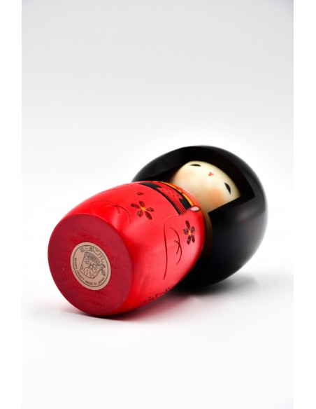 Japanese Kokeshi, decorative doll - Red Innocence (Osanago) | Japan Primavera