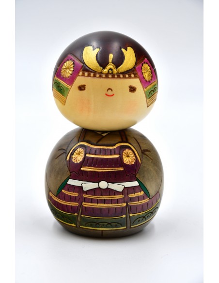 Kokeshi Giapponese, bambola decorativa - Kabuto-Kun | Japan Primavera