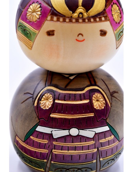 Kokeshi Giapponese, bambola decorativa - Kabuto-Kun | Japan Primavera