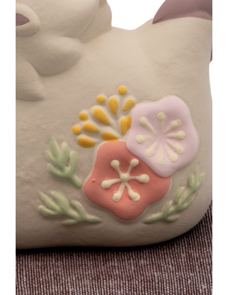 Light purple Dragon, with Sakura flowers, Japanese good luck charm | Japan Primavera